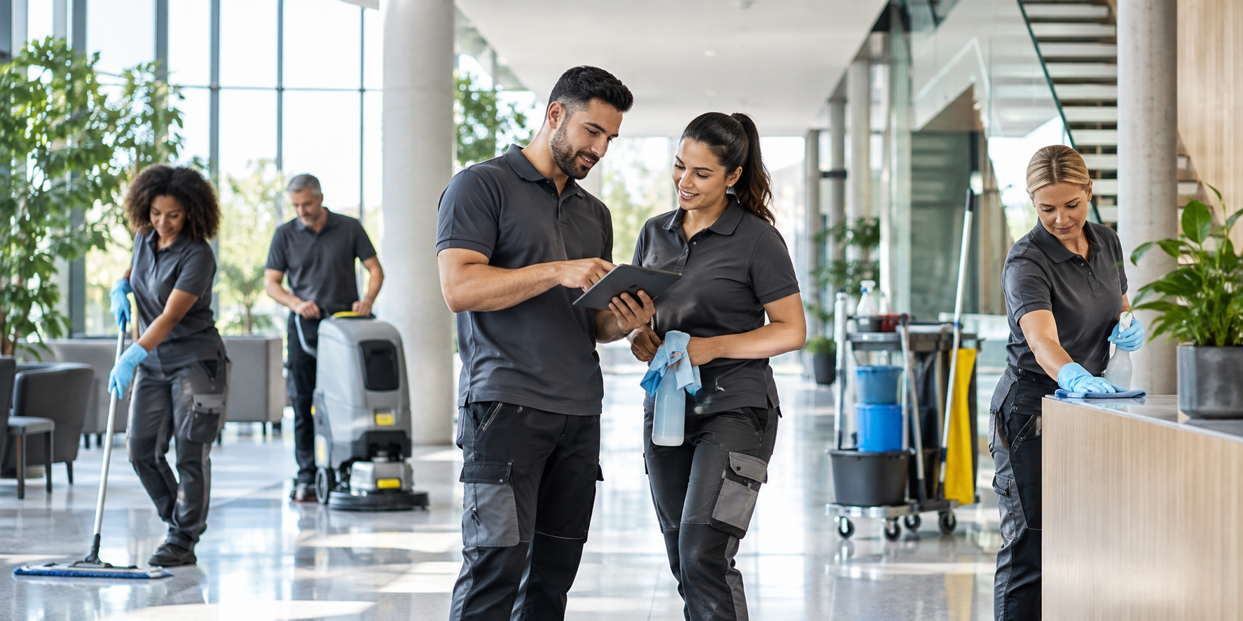 Team in Reinigung und Facility Services