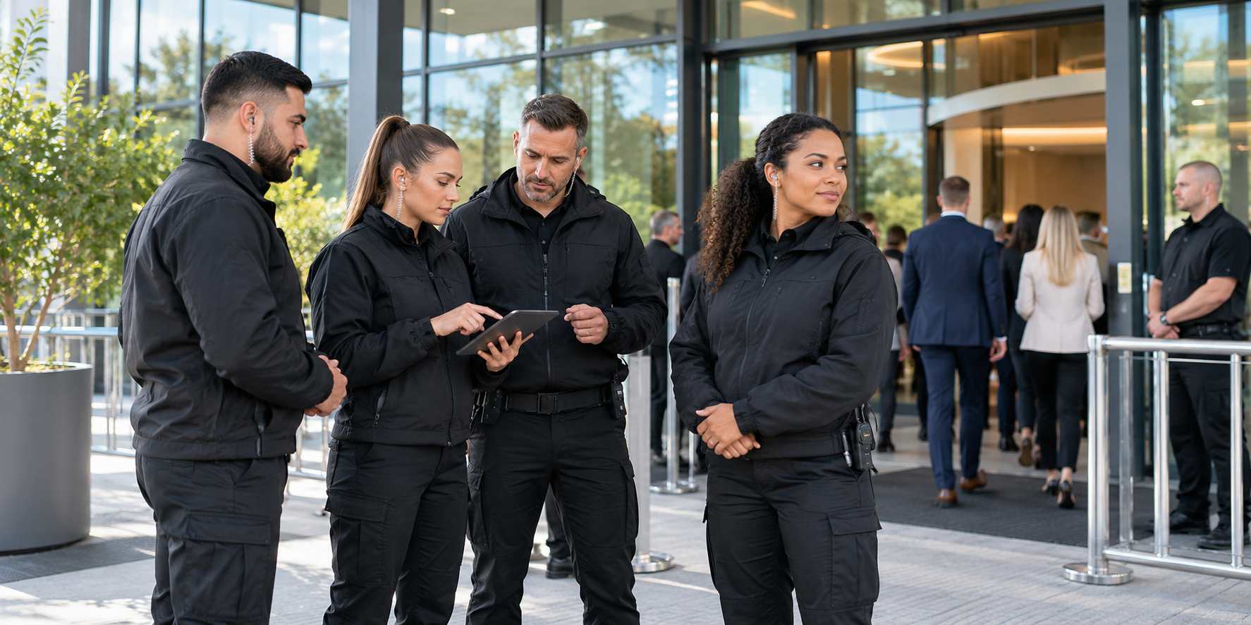 Team im Sicherheitsdienst
